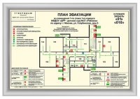 План эвакуации 800х800 (металлическая основа)